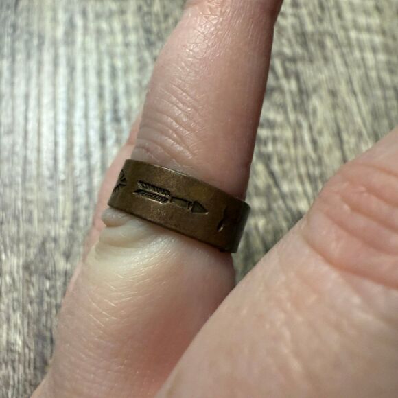 Vintage Copper Native American Style Ring - Picture 2 of 6